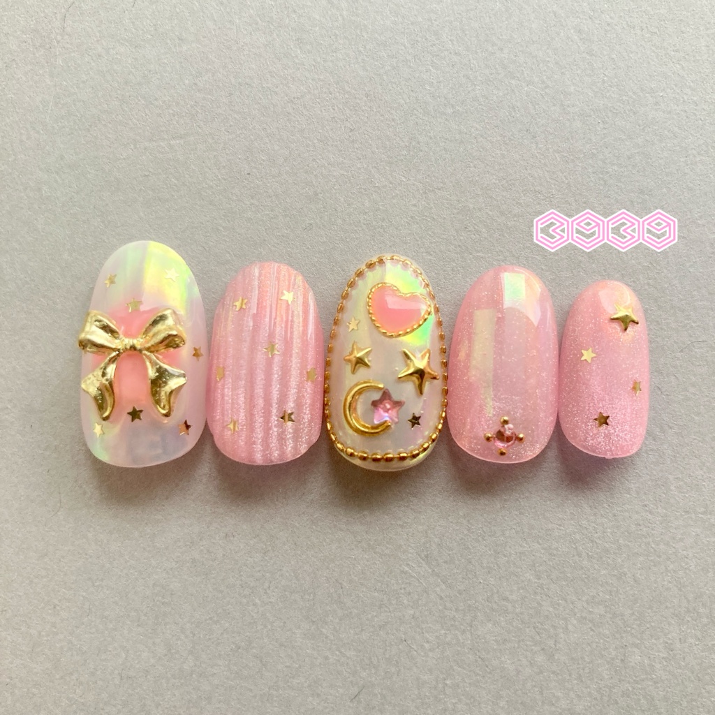 ネイルチップ 付け爪 空色ネイル×バカラネイル グリーン ブルー ライトブルー パープル ピンク レッド オレンジ イエロー 推し活ネイル