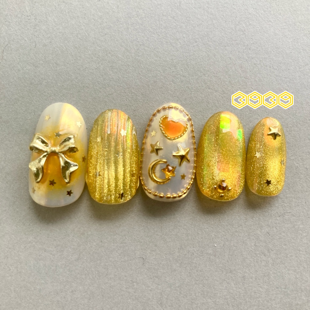 ネイルチップ 付け爪 空色ネイル×バカラネイル グリーン ブルー ライトブルー パープル ピンク レッド オレンジ イエロー 推し活ネイル