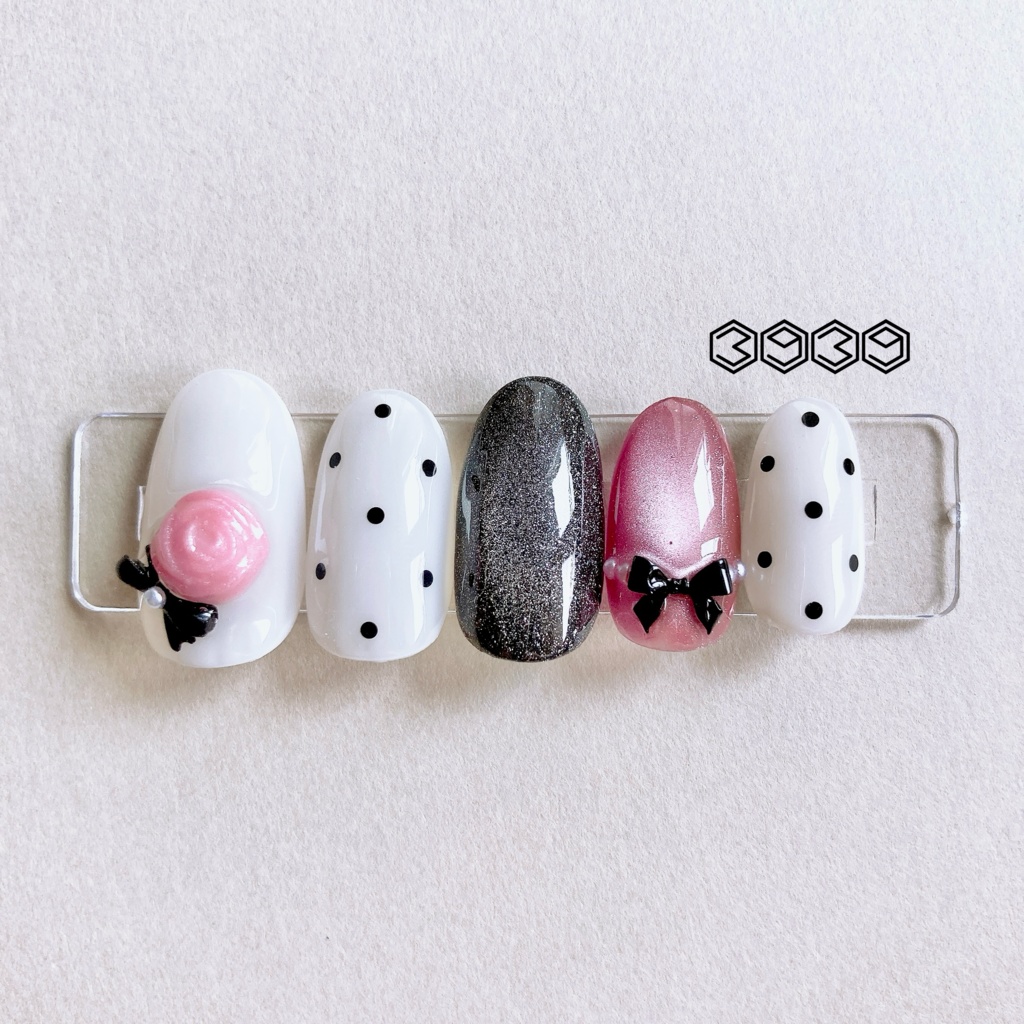 ネイルチップ パステルローズネイル モノトーンネイル 推しネイル 付け爪 白 ブルー 青 水色 パープル 紫 グリーン 緑 イエロー 黄色 オレンジ ピンク 推し活ネイル メンカラネイル