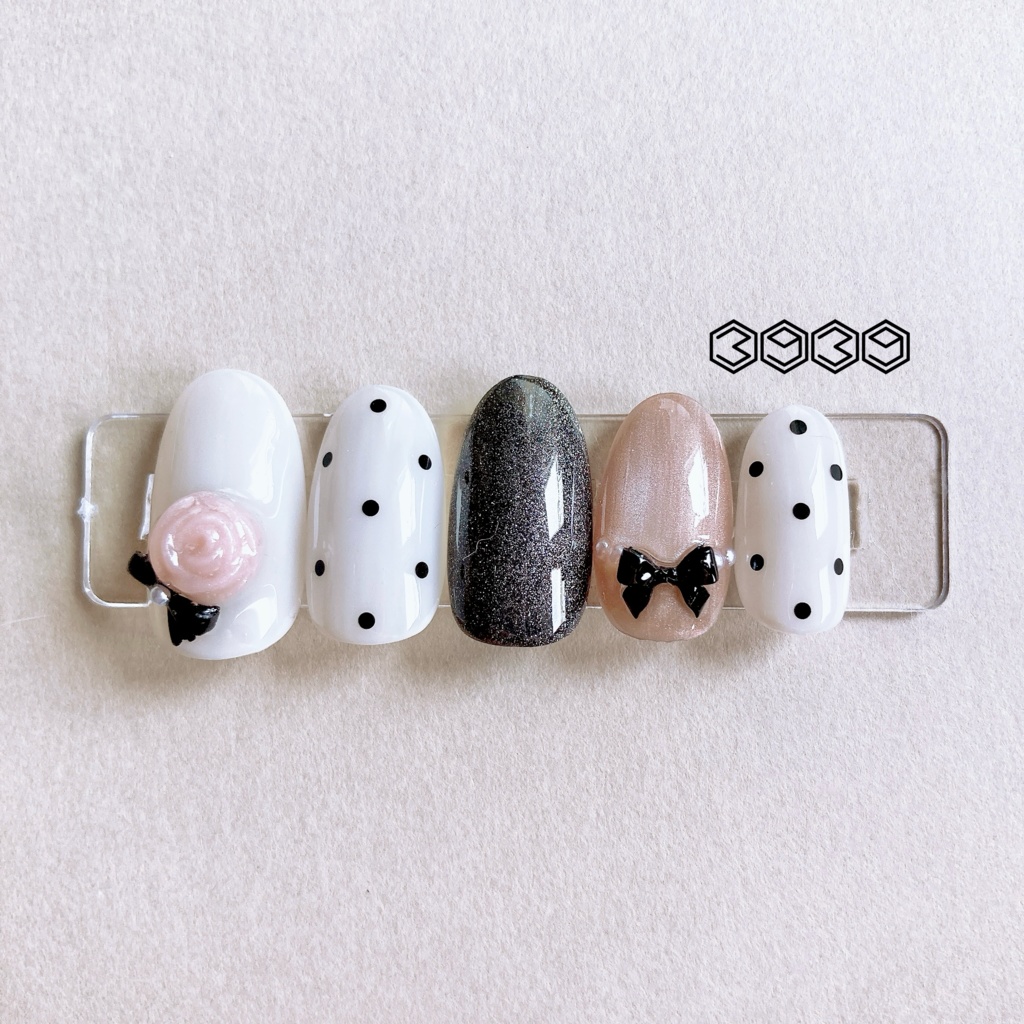 ネイルチップ パステルローズネイル モノトーンネイル 推しネイル 付け爪 白 ブルー 青 水色 パープル 紫 グリーン 緑 イエロー 黄色 オレンジ ピンク 推し活ネイル メンカラネイル