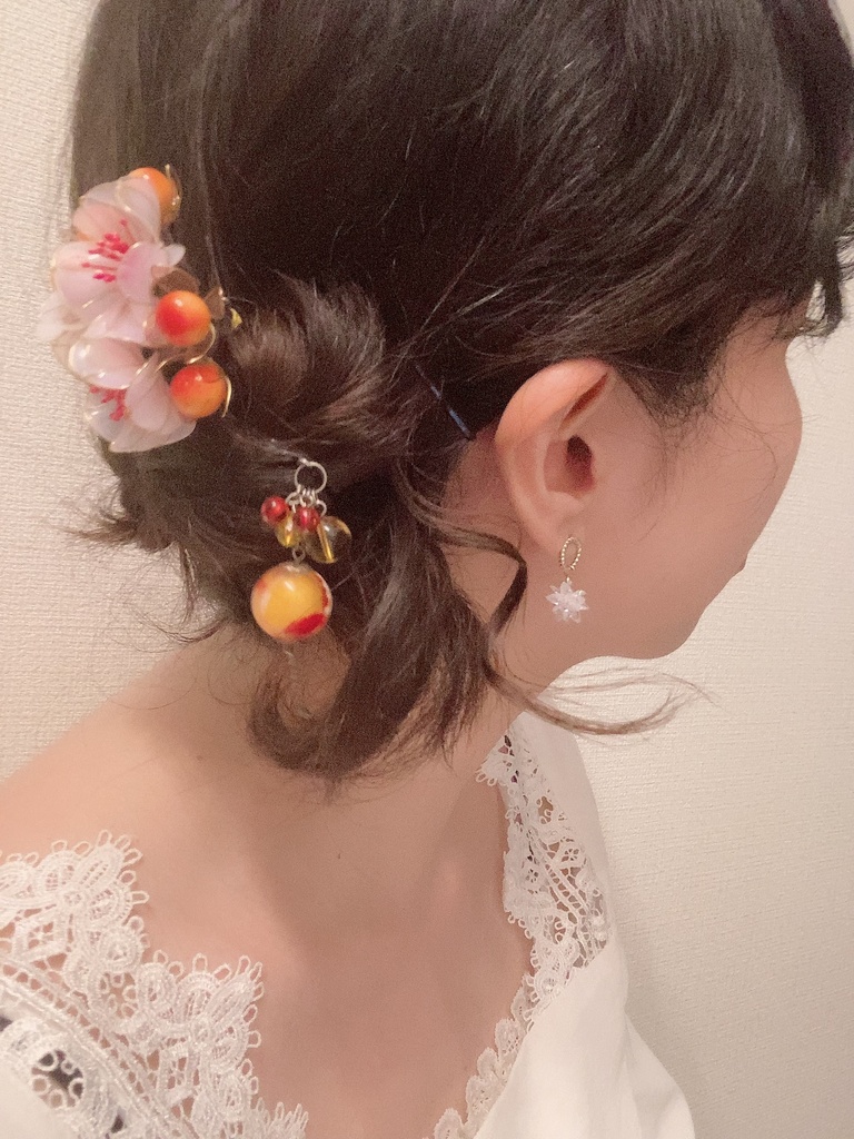 杏の簪 コーム 煉獄杏寿郎モチーフ 叶えどころ Booth