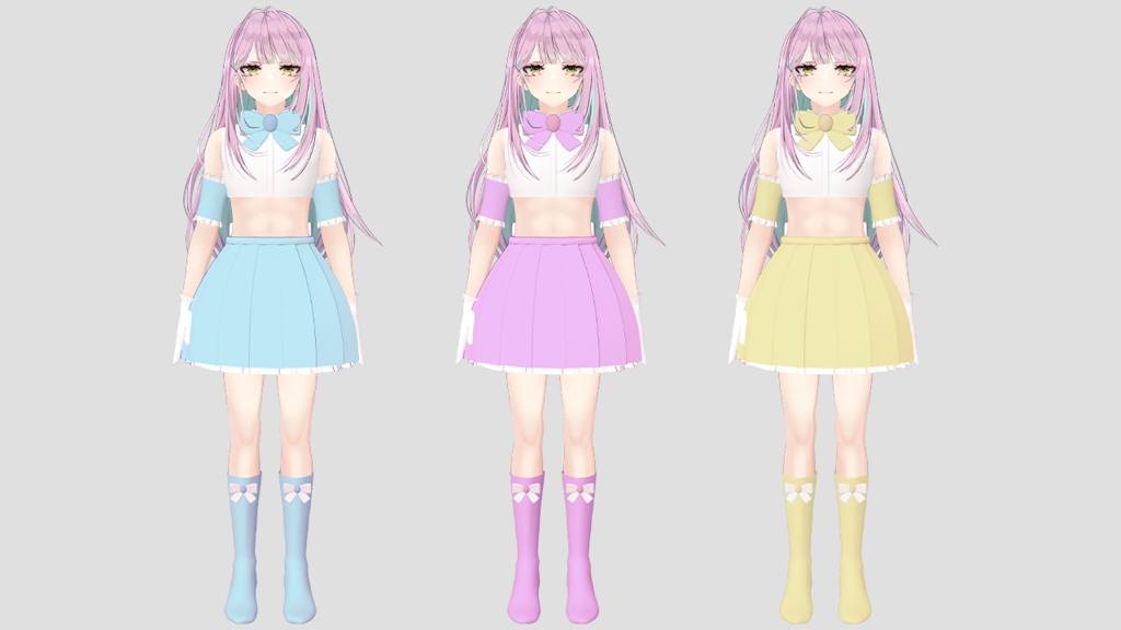 【3アバター対応】男性用魔法少女コスチューム