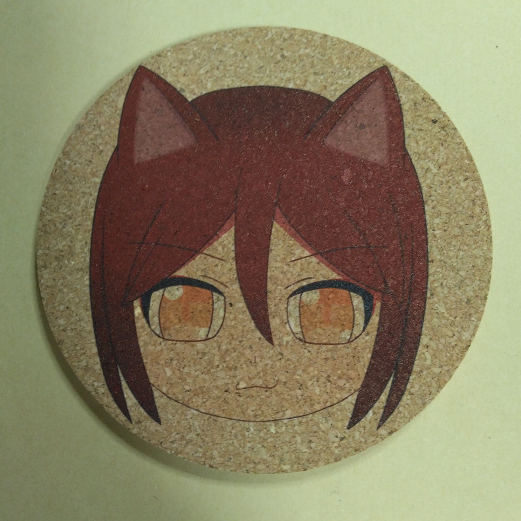 有島リツ コルクコースター 90mm