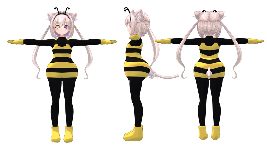 【3アバター対応衣装】もちもちみつばちさん【VRChat対応】