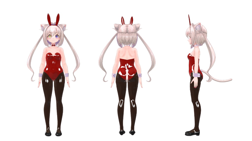 【宵闇ねこる対応衣装】バニースーツ【VRChat対応】
