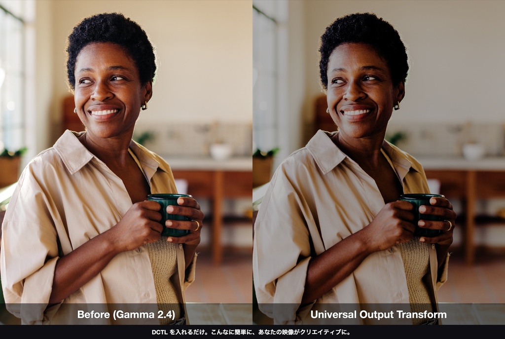 Universal Output Transform|DaVinci Resolve 用 出力変換DCTL(ACES 2.0 色域圧縮・11カメラ対応)