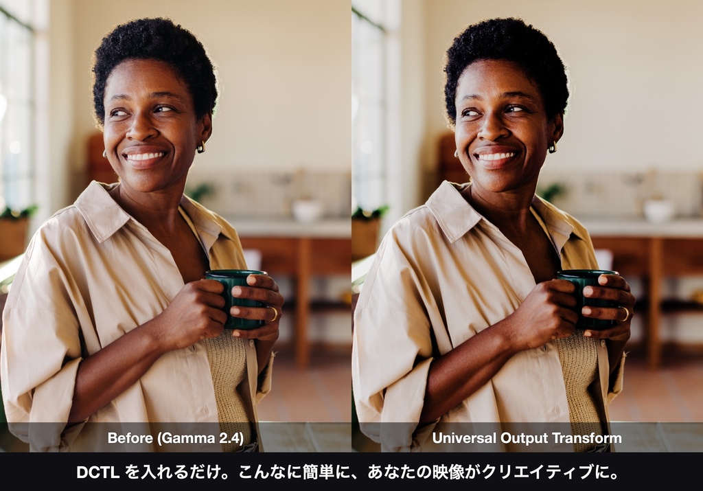Universal Output Transform|DaVinci Resolve 用 出力変換DCTL(ACES 2.0 色域圧縮・11カメラ対応)