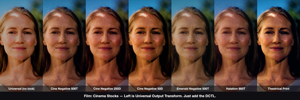 Film: Cinema Stocks 6|DaVinci Resolve 用 映画のための乳剤DCTL(ハレーション0〜2・粒0〜0.3・11カメラ対応)