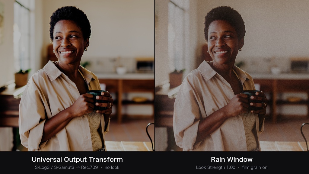 Rain Window|DaVinci Resolve 用 沈んだ街に赤だけが残るルックDCTL(マット・ハレーション・11カメラ対応)