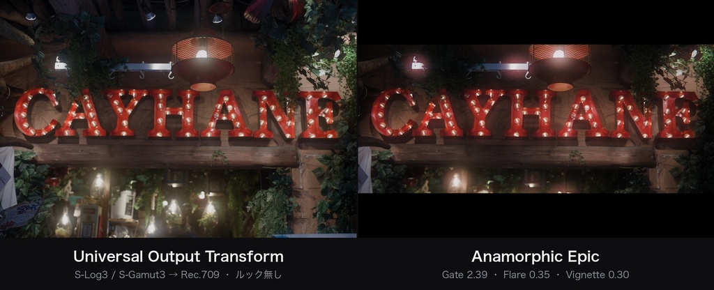 Anamorphic Epic|DaVinci Resolve 用 シネスコDCTL(2.39画角・光条・左右の落ち/11カメラ対応)