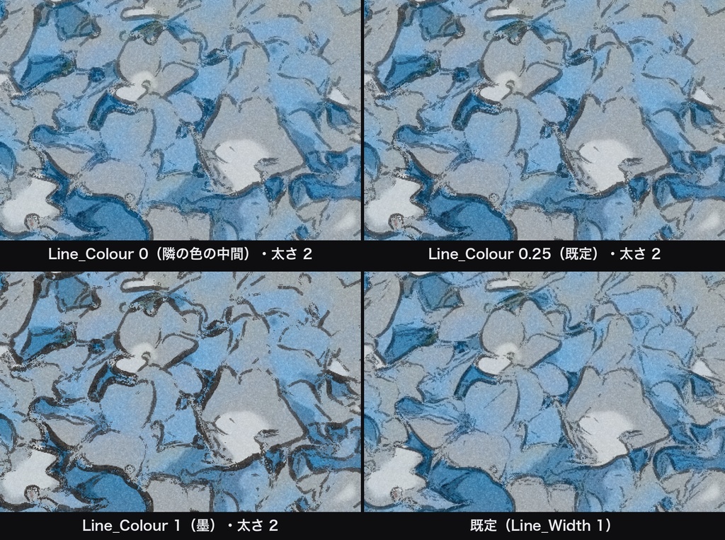 Woodblock Print|DaVinci Resolve 用 木版画風DCTL(色の面・インク・彫った線・別摺)