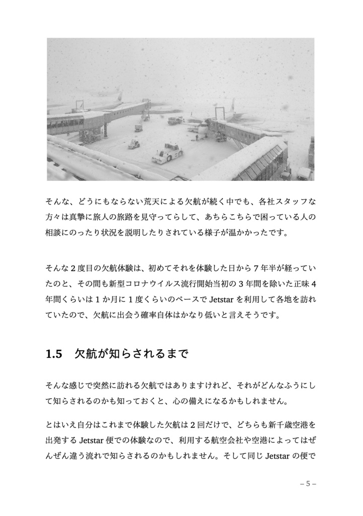 はじめての欠航 特集(増刊 ✈︎ 新千歳空港入門 After 2023)