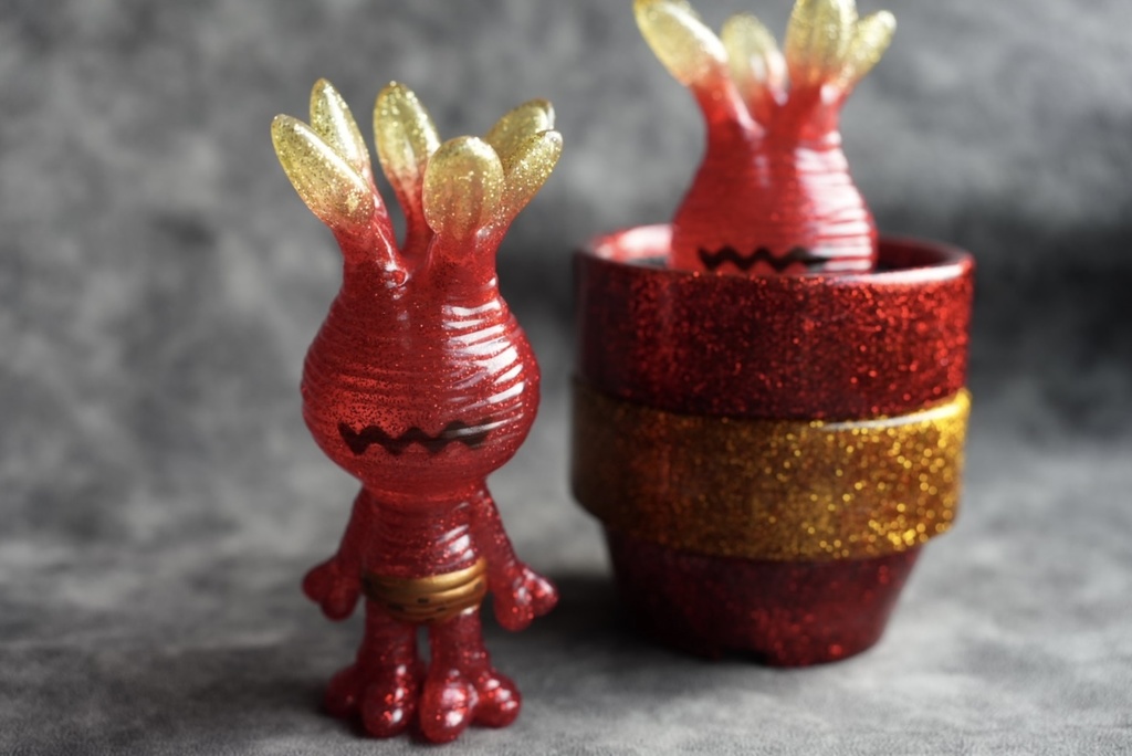 ソフビ マンドラグラキ ソフポット 鬼カラー