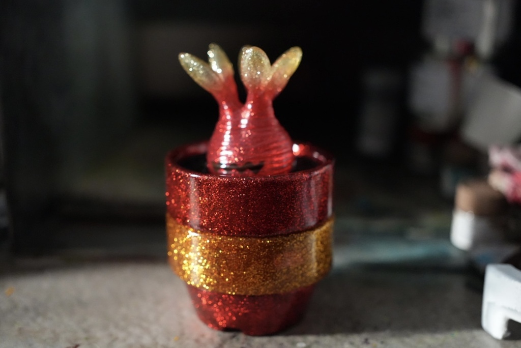 ソフビ マンドラグラキ ソフポット 鬼カラー