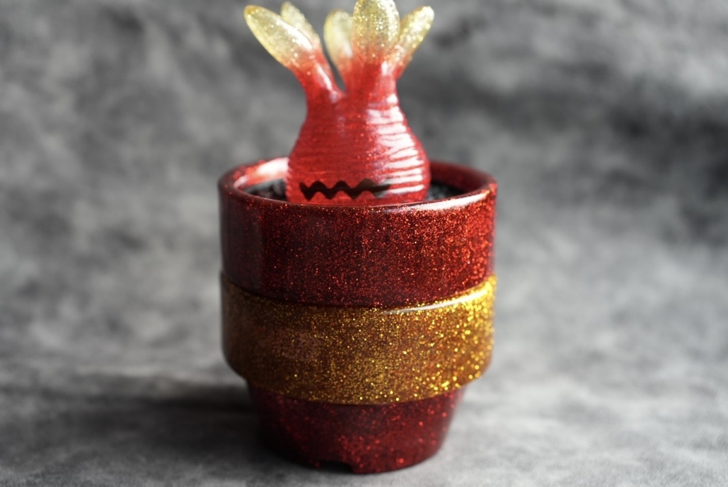 ソフビ マンドラグラキ ソフポット 鬼カラー