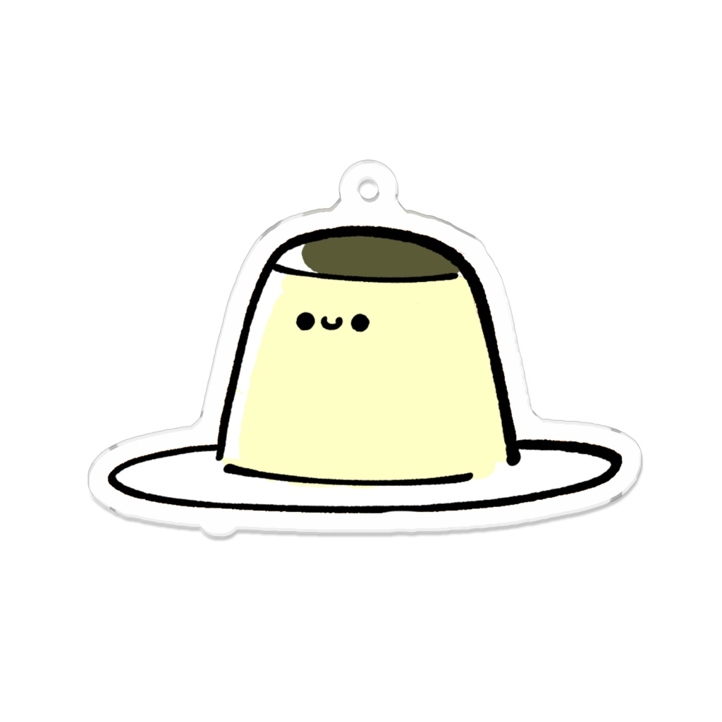 かいこのプリン　アクリルキーホルダー