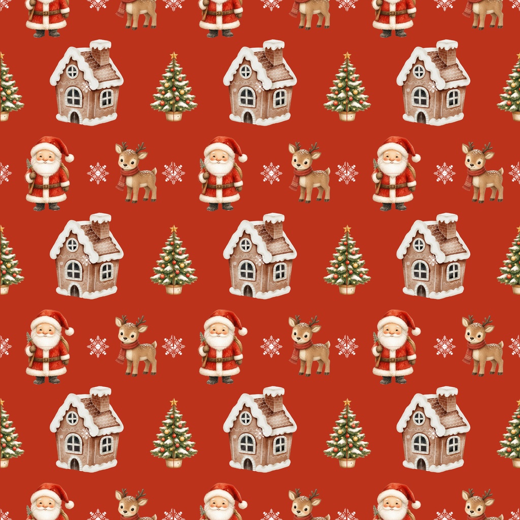 クリスマスのデジタルペーパーくすみカラー３枚セット