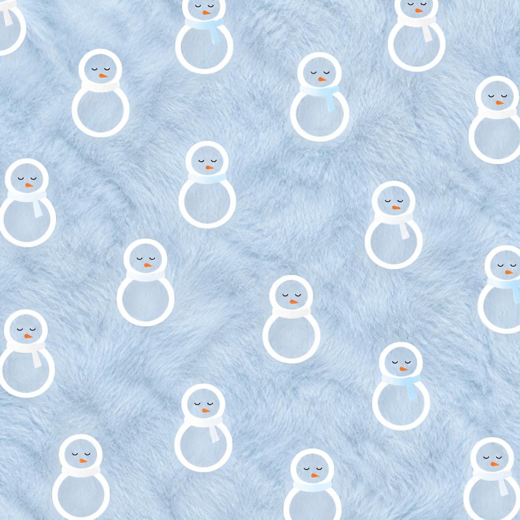 ふわもこ☆雪だるまのデジタルペーパー３枚セット