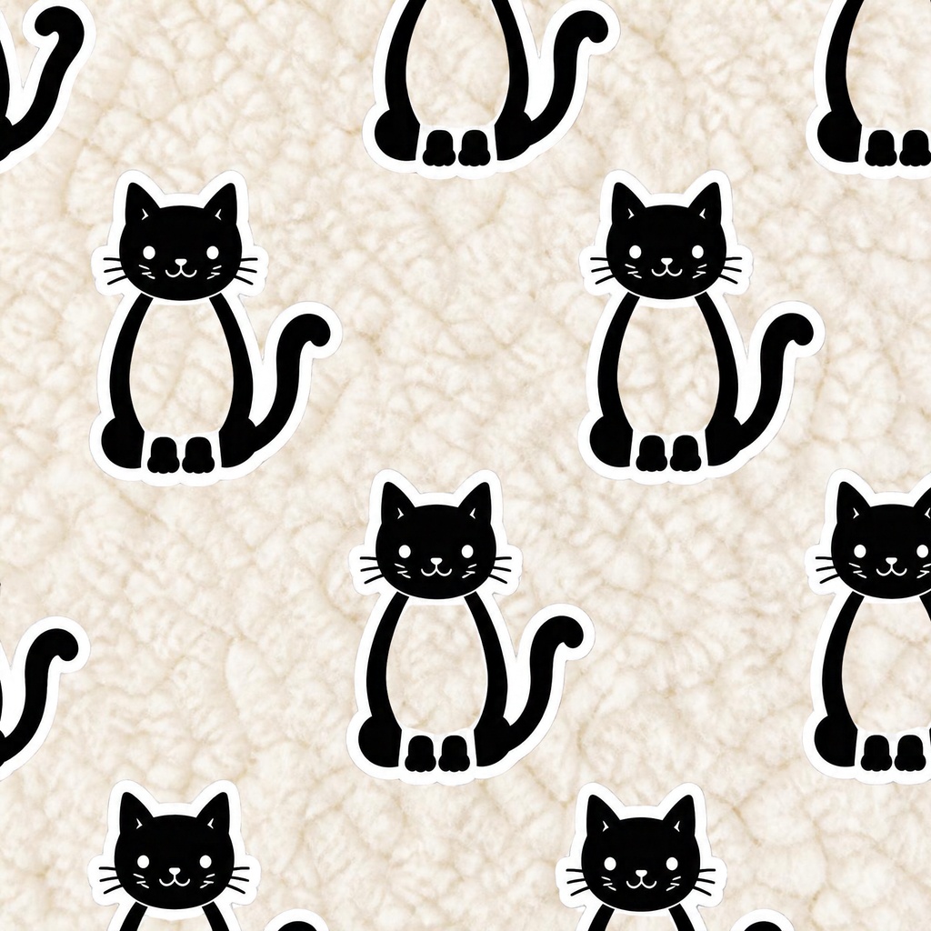 ふわもこファーのデジタルペーパー6枚セット② ねこ
