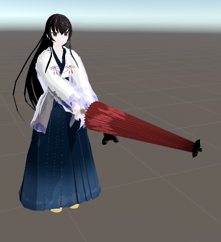 【VRCHAT用】和傘(開閉可能)【デスクトップ用アニメーション有り】
