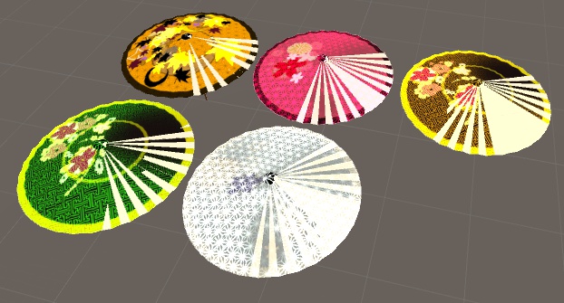 【VRCHAT用】和傘(開閉可能)【デスクトップ用アニメーション有り】