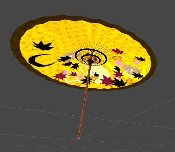 【VRCHAT用】和傘(開閉可能)【デスクトップ用アニメーション有り】