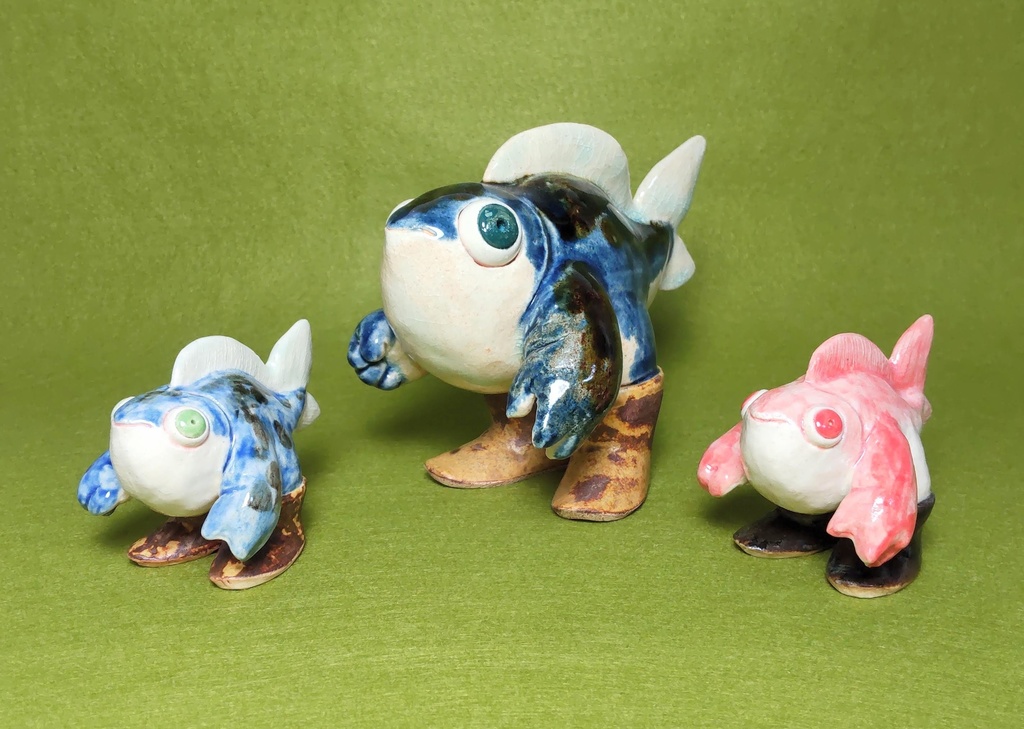 陶立体「ミニ タチウオ」