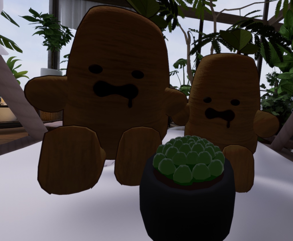 ハオルチア オブツーサの3Dモデルとオブツーサピアス