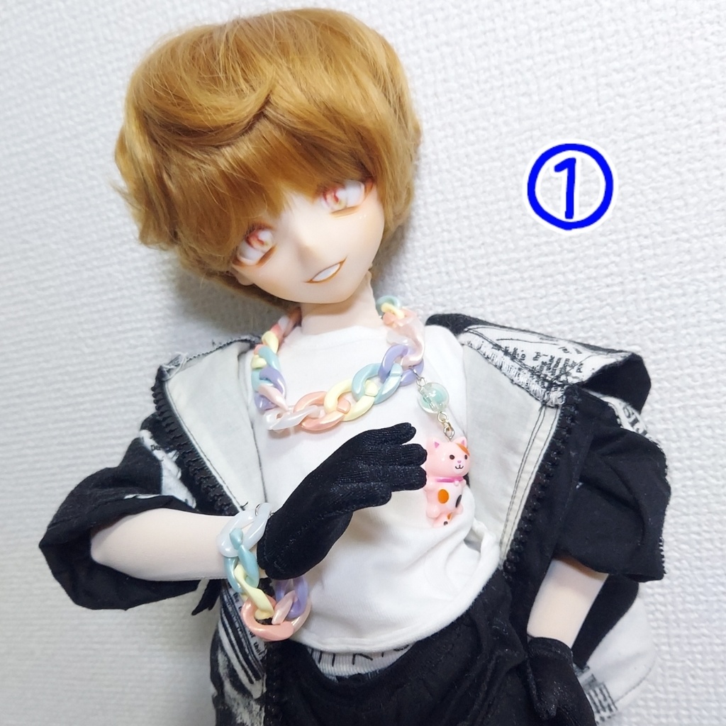 チェーンリング ネックレス、ブレスレット セット