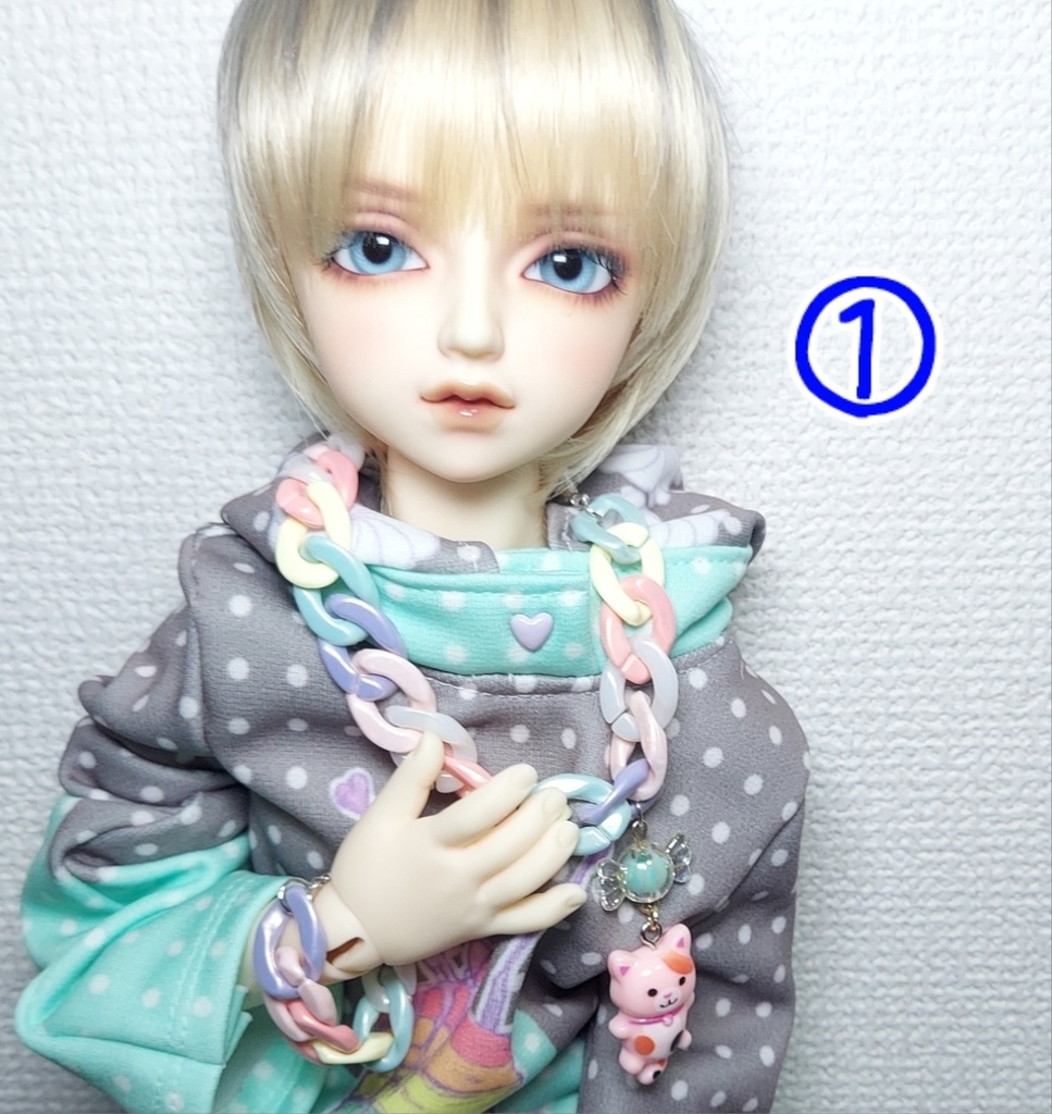 チェーンリング ネックレス、ブレスレット セット