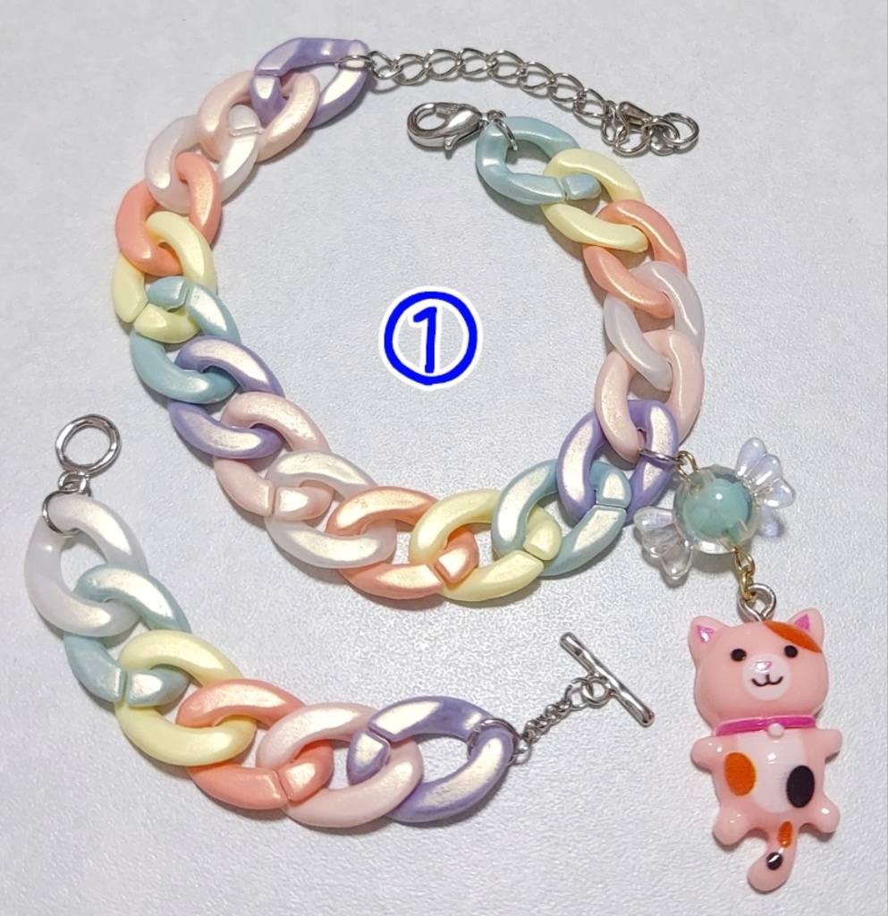 チェーンリング ネックレス、ブレスレット セット