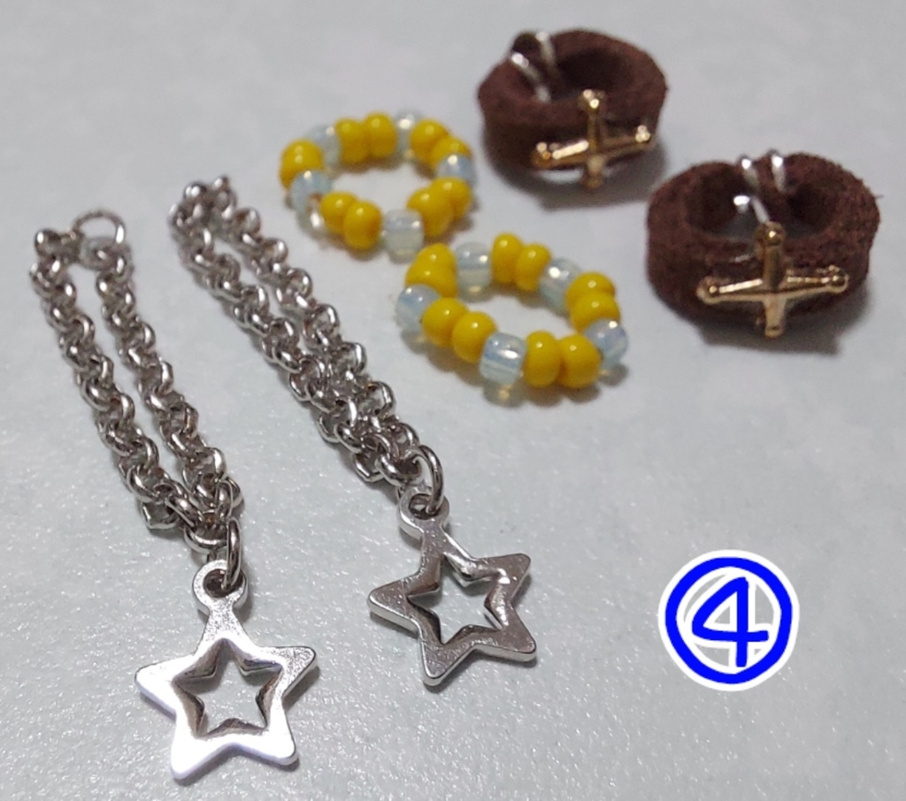 オビツ11 ペア用 ネックレス、ブレスレット セット