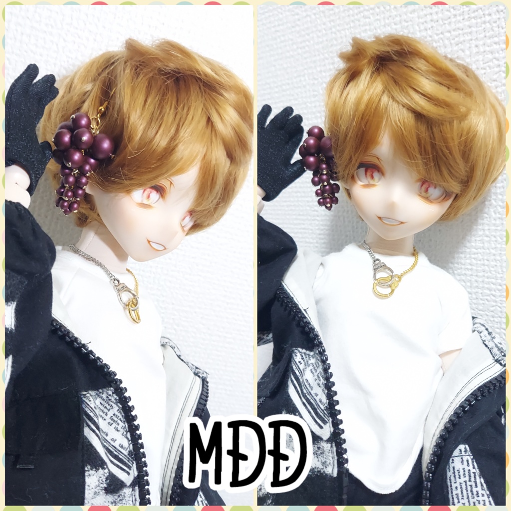 グレープヘアピアス
