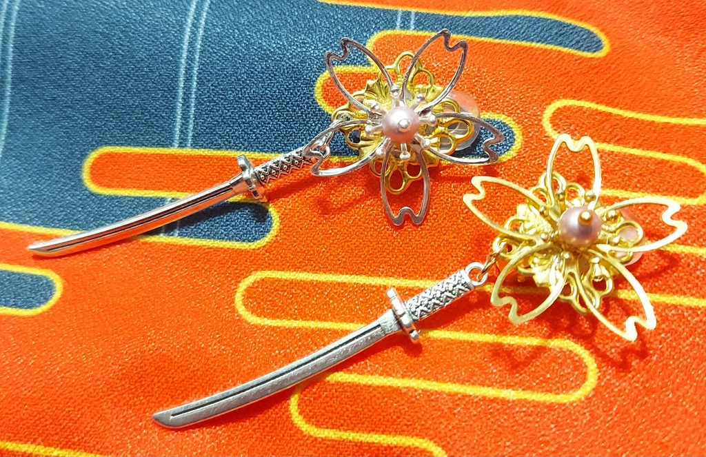 とうらぶ 審神者の近侍の依代イヤーカフ、イヤークリップ