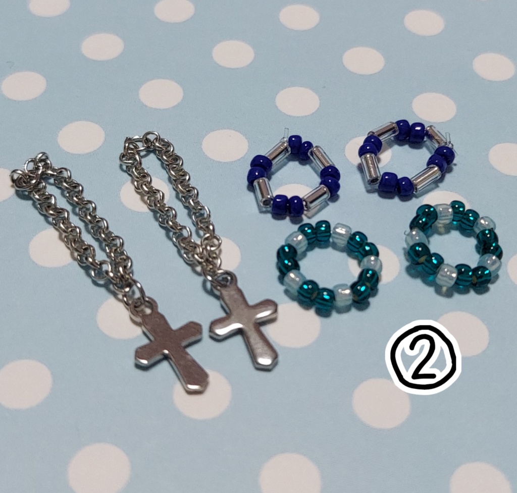 オビツ11 ペア用 ネックレス、ブレスレット セット