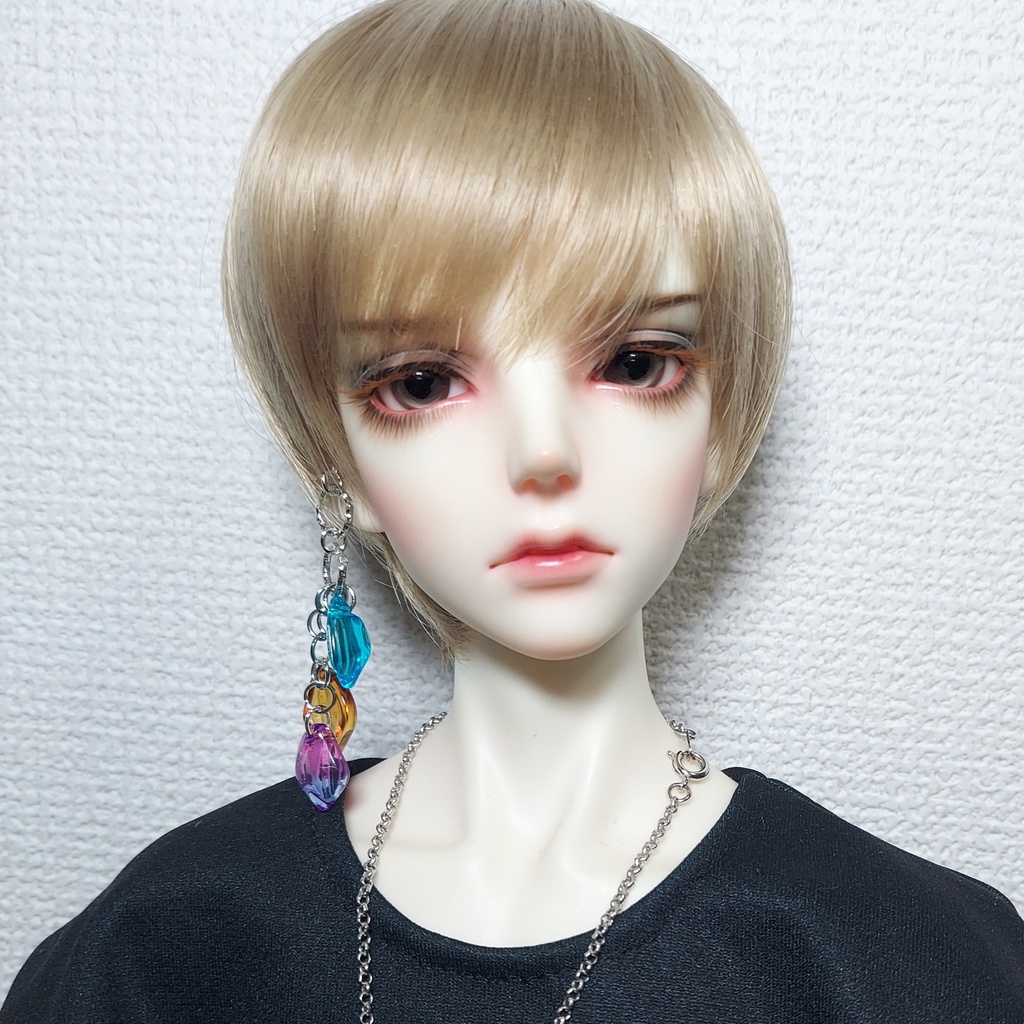 3連リーフのノンホールピアス