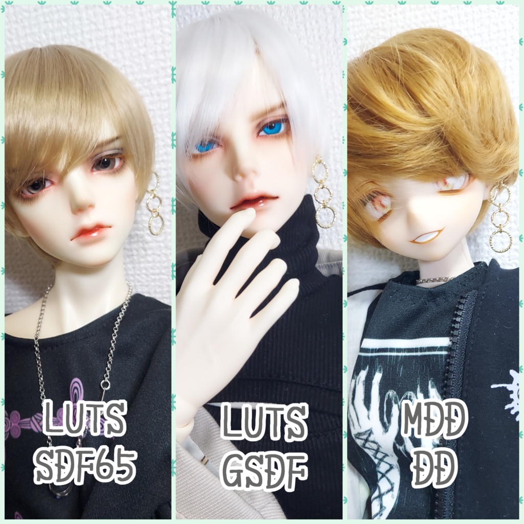 シンプル3連ノンホールピアス