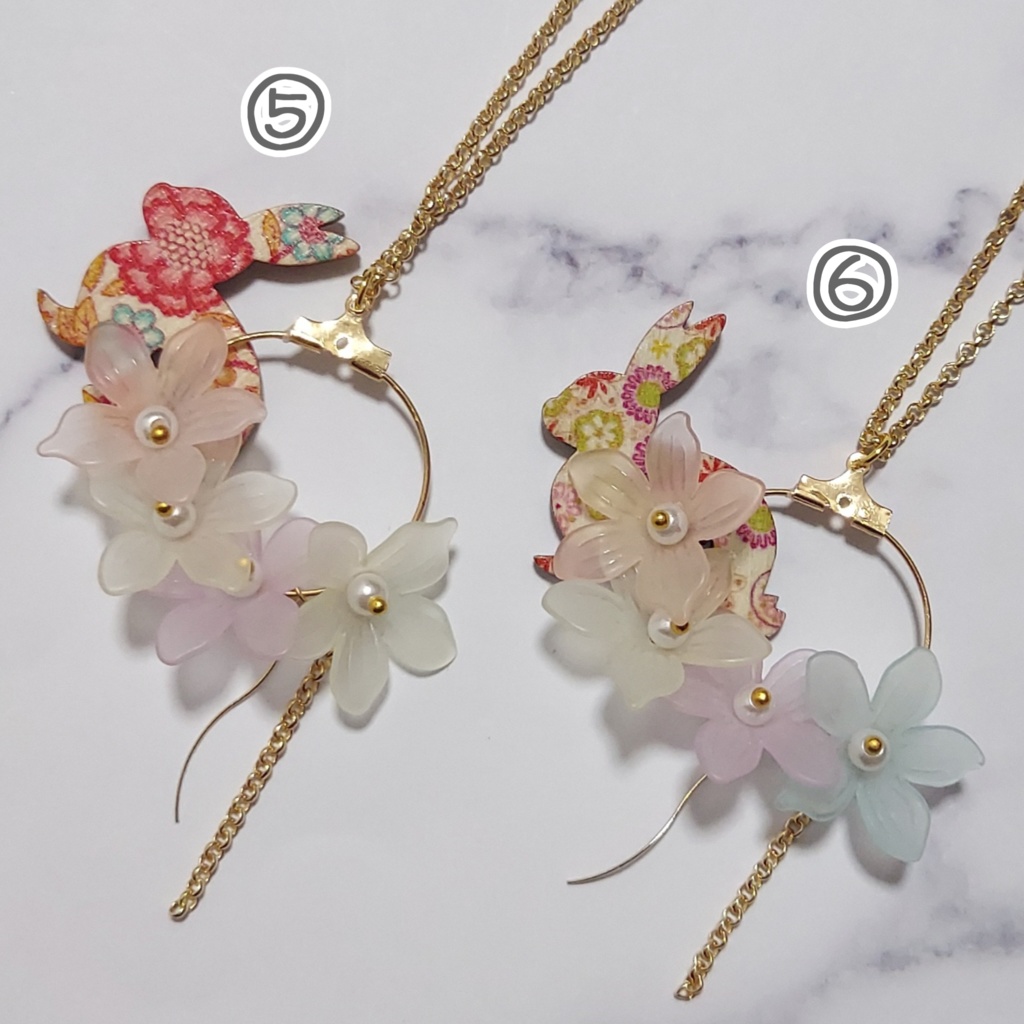 ドール、ぬい用 花畑ネックレス