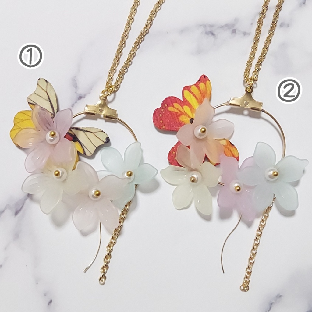 ドール、ぬい用 花畑ネックレス