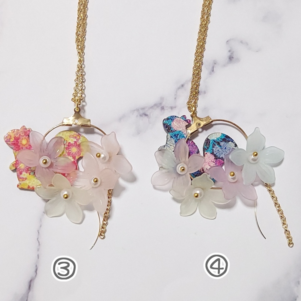 ドール、ぬい用 花畑ネックレス