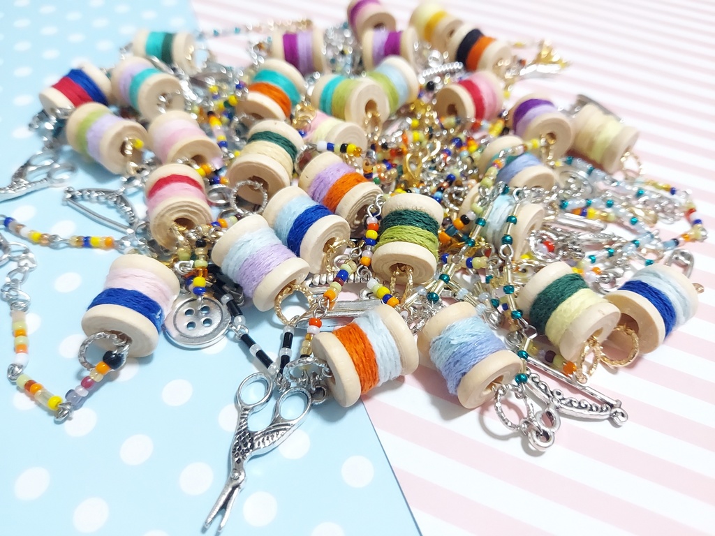 糸巻きポシェット