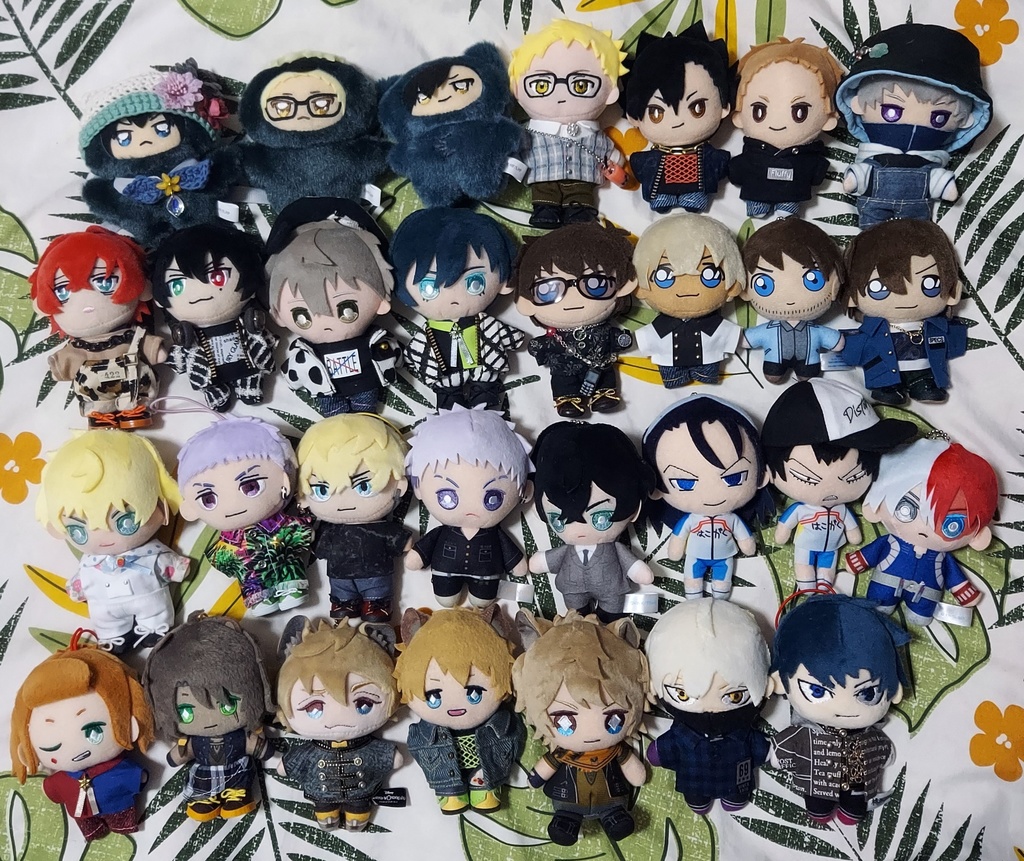 ぬい用 猫耳ニット帽【若草、桜餅、青、紫】