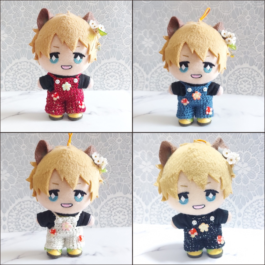 10cmぬい お出掛けセット(サロペット)