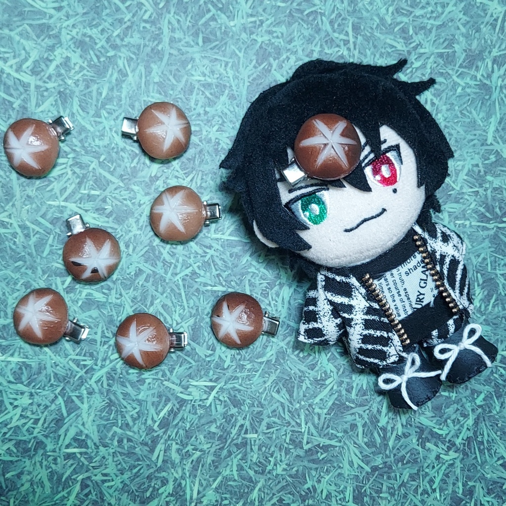 しいたけヘアクリップ