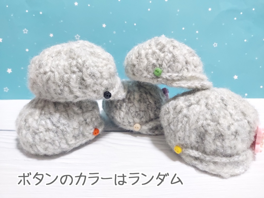 ぬい用 お出掛けセット(デカリボン付きサロペット、キャスケット帽)