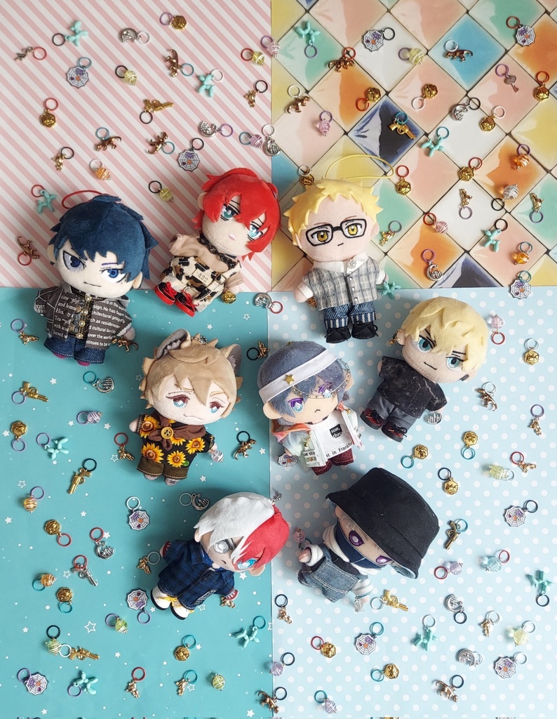 ボトルポシェット、手持ちチャーム付き【ちみけも】