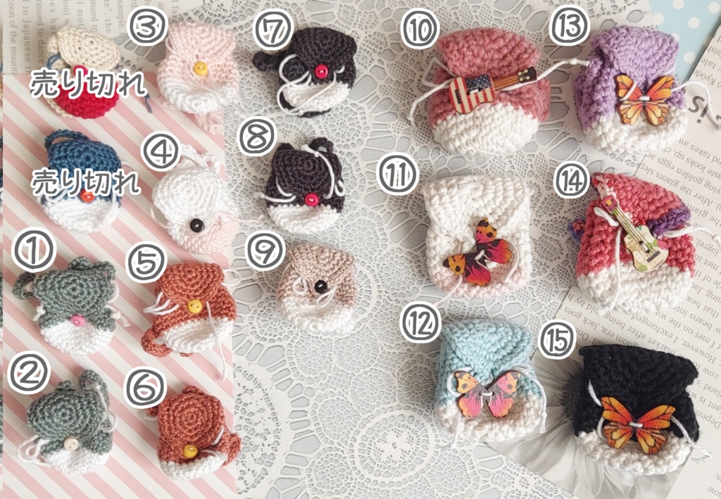 リュック【1/12ドール、ちびぐるみ、ほわぬい、ジロリぬい、無ぬい5cm】