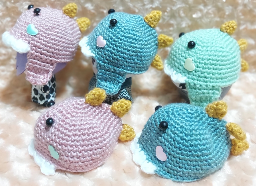 恐竜帽子【ちびぐるみ、ふわコロりん】