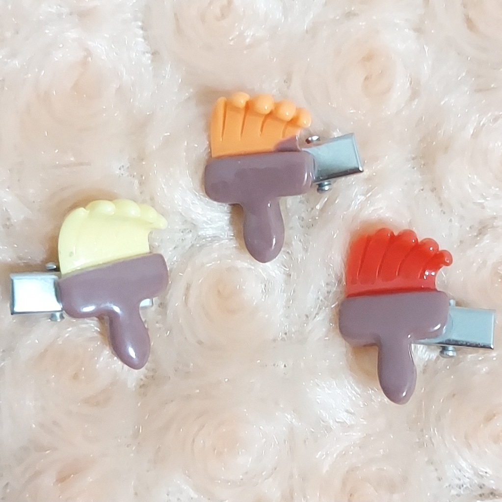 ペンキヘアクリップ