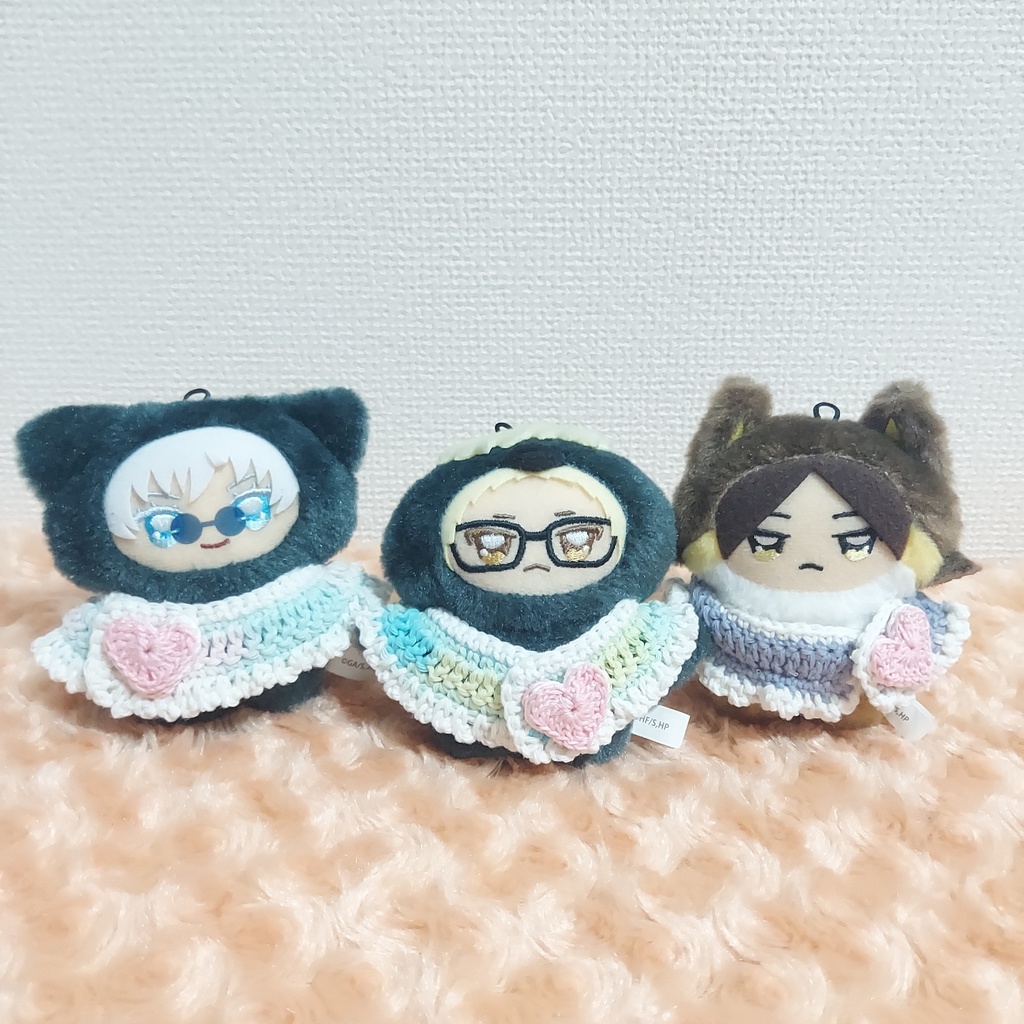 クリームソーダケープ【ちみけもマスコット、無ぬい10cm】